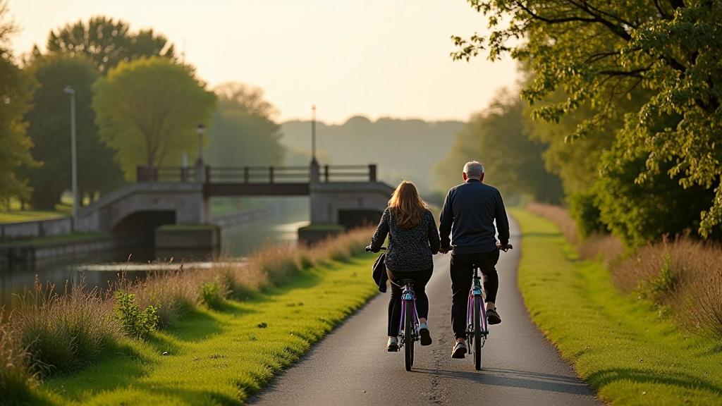 Lock keeper trail cycling route between Athlone and Shannonbridge