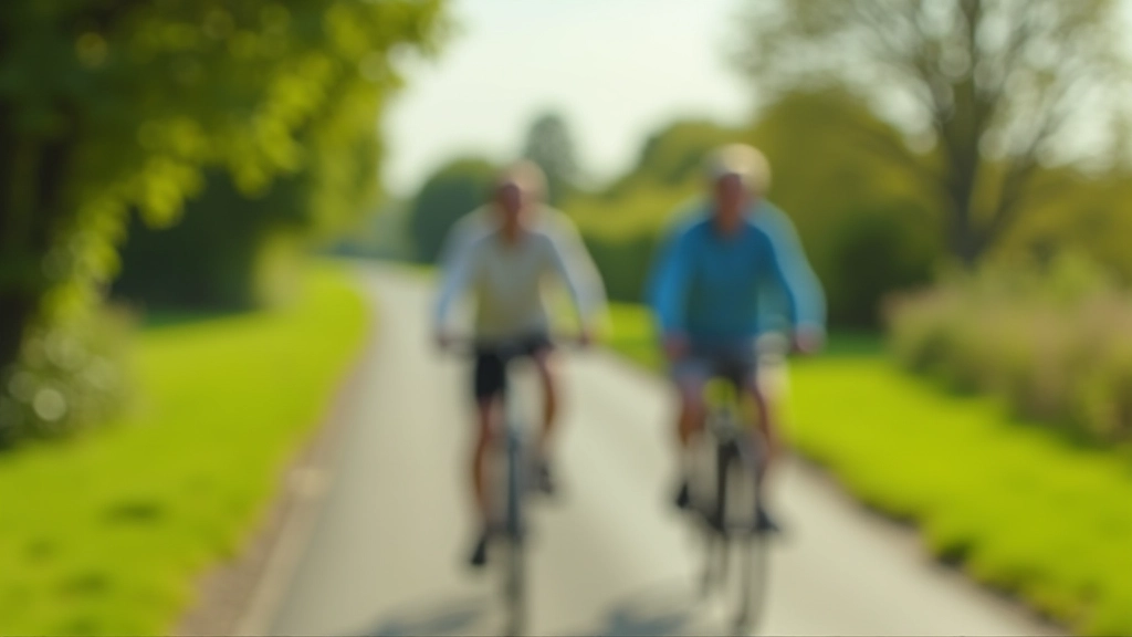 Older adult cycling on a gentle Offaly cycling route